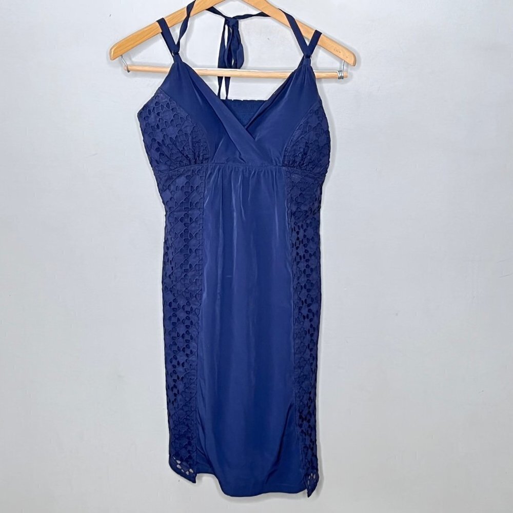 Navy‎ Blue Athleta Eyelet Sundress- Size XS